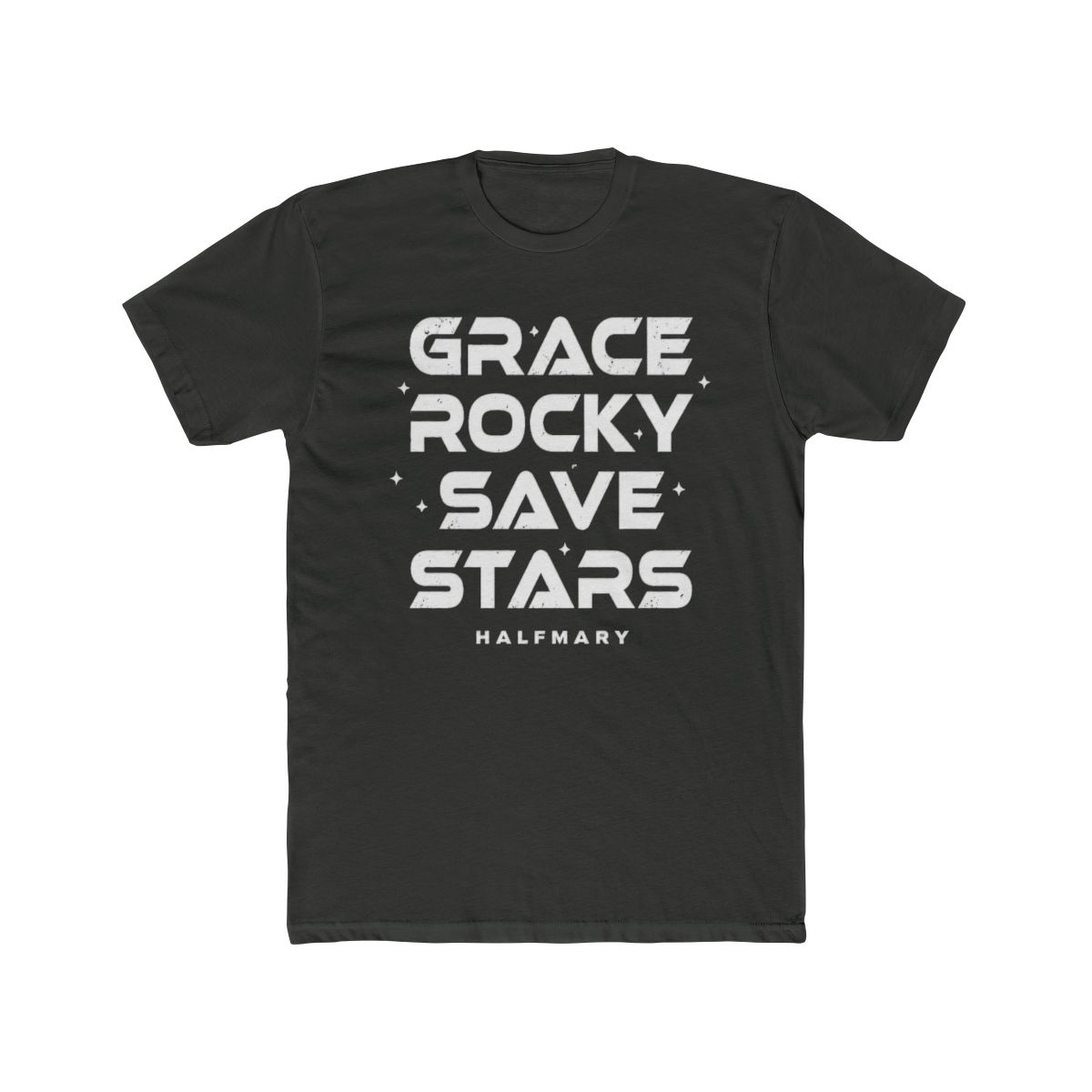 Project Hail Mary Grace Rocky Save Stars Big & Tall T Shirt - alternate angle 5, merchandise
