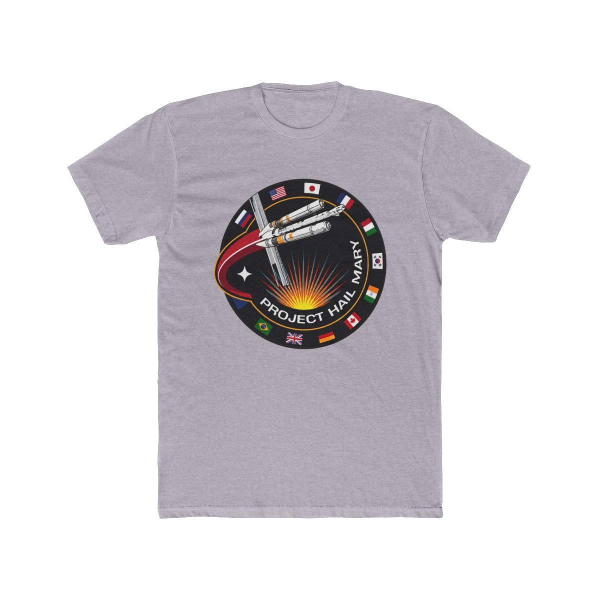 Project Hail Mary Spacecraft Patch T Shirt - White - Medium
