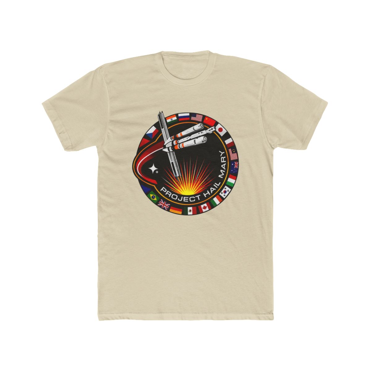Project Hail Mary Movie 2026 Merch Patch Flag T Shirt - Rornasteelix - alternate angle 4, merchandise