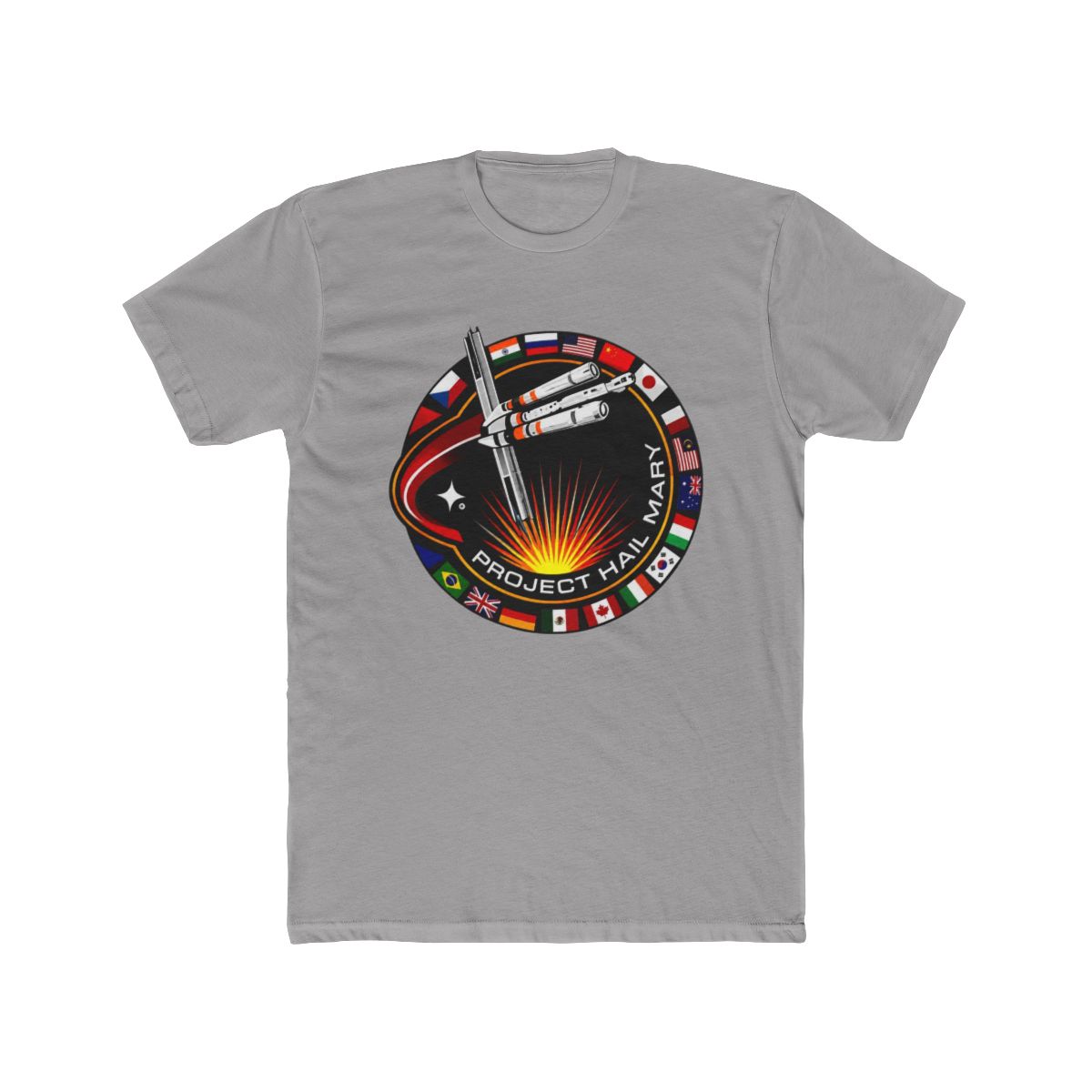 Project Hail Mary Movie 2026 Merch Patch Flag T Shirt - Rornasteelix - alternate angle 2, merchandise