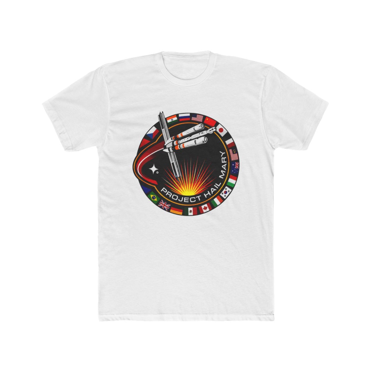 Project Hail Mary Movie 2026 Merch Patch Flag T Shirt - Rornasteelix - Official T-Shirts merchandise